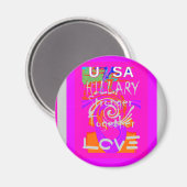 私は州が統一された大好き：一緒に マグネット (正面/裏面)