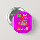 私は州が統一された大好き：一緒に 缶バッジ (正面&裏面)