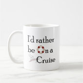 私は巡航にむしろあります コーヒーマグカップ (左)