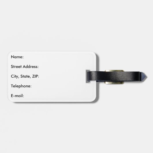 私は巡航のカスタマイズ可能な荷物のラベルを愛します ラゲッジタグ (裏面横)