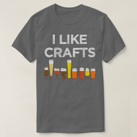 私は工芸品が好きだ Tシャツ (デザイン正面)