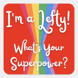 私は左だ超大国は何だ?レインボー スクエアシール