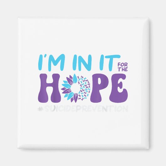 私は希望の自殺予防のために入っている、精神的 マグネット (正面)