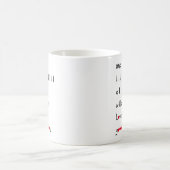 私は常おもしろいに君のユーモアのバレンタインデーを愛する コーヒーマグカップ (中央)