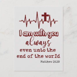私は常にあなたとバイブルの聖句引用文 ポストカード