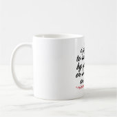 私は常にあなたの傍にいると約束する コーヒーマグカップ (左)