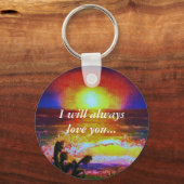 私は常にあなたを愛するキーチェーン キーホルダー (正面)