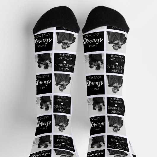 私は常にあなたを愛する写真 ソックス (上部)