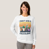 私は常にガーデンレトロ園芸植物の恋人Mではない Tシャツ (正面フル)