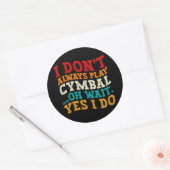 私は常にシンバルあ遊ああ待つYes私は行おもしろいう ラウンドシール (封筒)