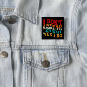 私は常にバ遊グガジャングオ待ちYes私はしない 缶バッジ (インサイチュ)