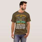 私は常にビデオゲームのビデオゲーマーで死ぬ Tシャツ (正面フル)