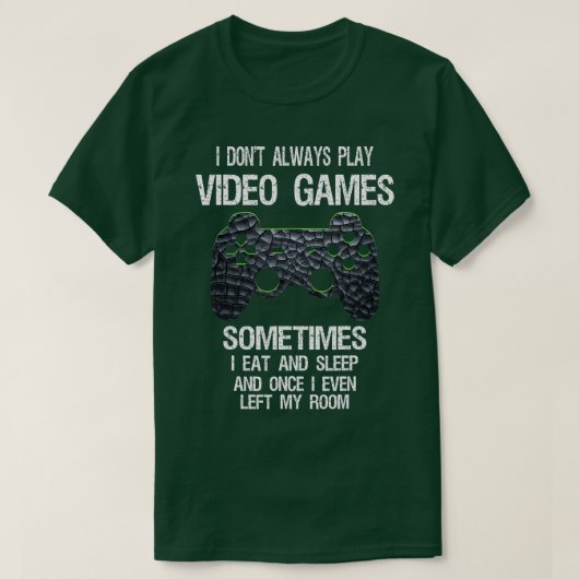 私は常にビデオゲ遊ームゲーマーおもしろい少年Tしない Tシャツ (デザイン正面)