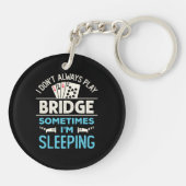 私は常にブリッジ遊プレイおもしろいヤーカードゲーム キーホルダー (裏面)