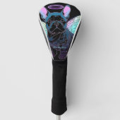 私は常にブルドッグフランスの004を愛する ゴルフヘッドカバー (正面)