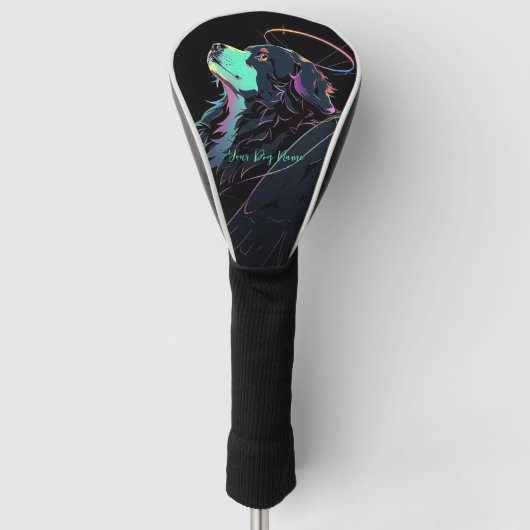 私は常にベルネーズマウンテンドッグ001 ゴルフヘッドカバー (正面)