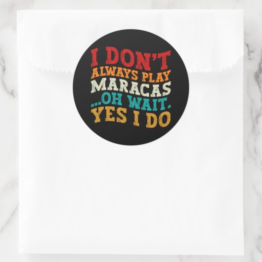 私は常にマラ遊カスオ待ちYes私は音楽を行う ラウンドシール (バッグ)