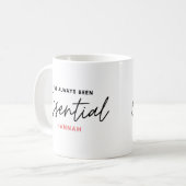 私は常に不可欠なおもしろいモダンタイポグラフィ コーヒーマグカップ (正面左)