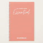 私は常に不可欠なおもしろいモダンタイポグラフィ プランナー手帳<br><div class="desc">私は常に不可欠なおもしろいモダンタイポグラフィデザイン。家の生活を救保つ、社会的な距離や不可欠な鍵の労働者。グラフィックモダンタイポグラフィデザイン。このカラフルギフトで明るくおもしろい前向きの方法であなたのメッセージを取得。明るく思慮深い贈り物に値するナース、医師、薬剤師、ショップの労働者またはその他の鍵の労働者のために理想的。</div>