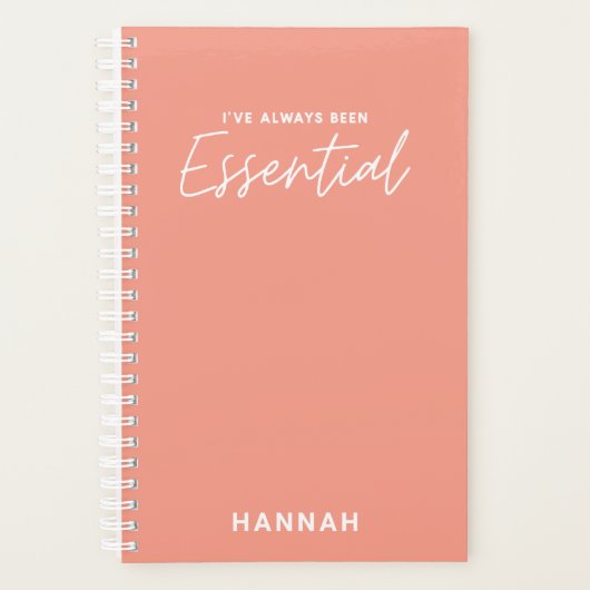 私は常に不可欠なおもしろいモダンタイポグラフィ プランナー手帳 (正面)