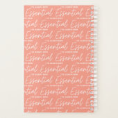 私は常に不可欠なおもしろいモダンタイポグラフィ プランナー手帳 (裏面)