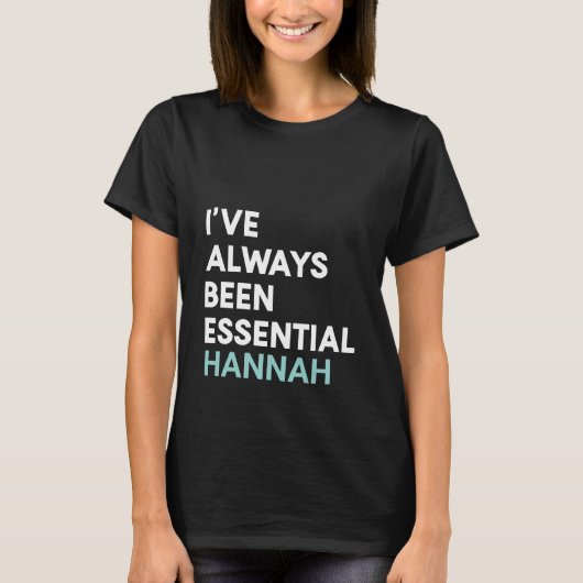 私は常に不可欠なおもしろいモダンタイポグラフィ Tシャツ (正面)