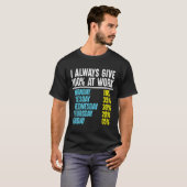 私は常に与え100人の職場にいる Tシャツ (正面フル)