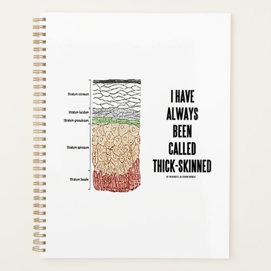 私は常に厚い肌の層と呼ばれている プランナー手帳 (正面)