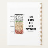 私は常に厚い肌の層と呼ばれている プランナー手帳 (裏面)