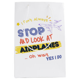 私は常に空ストップ車を見て待って見ていない ミディアムペーパーバッグ