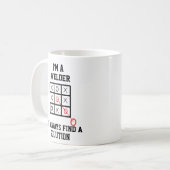 私は常に解決策のマグを見つける私のウェルダー コーヒーマグカップ (正面左)
