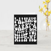 私は常に運小さなポットSt patricks day カード (黄色い花)