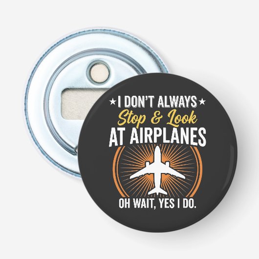 私は常に飛行機を止まって見たりはしない 栓抜き (正面)