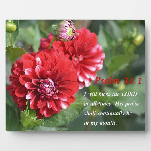 私は常賛美に主を行う！ フォトプラーク (正面)