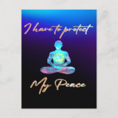 私は平和保護になる ポストカード (正面)