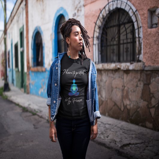 私は平和保護になる Tシャツ