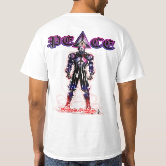 私は平和 Tシャツ (裏面)