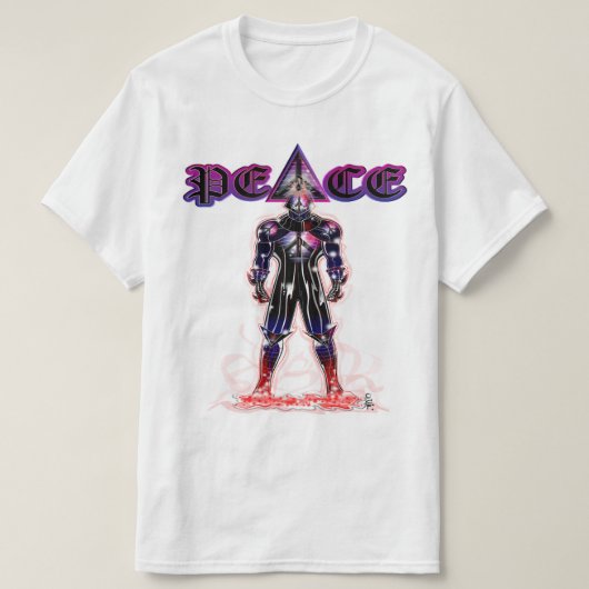 私は平和 Tシャツ (デザイン正面)