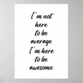 私は平均的にここにいない ポスター (正面)