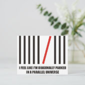 私は平行な宇宙に斜めに駐車している ポストカード (スタンド正面)