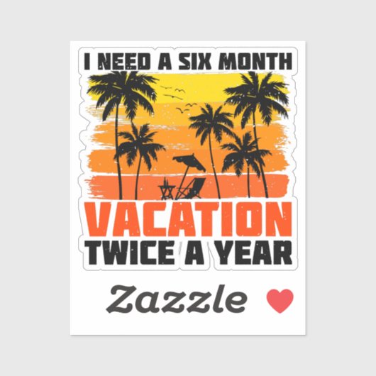 私は年に2回、6カ月の休暇を必要とするレトロ シール (シート)