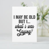 私は年を取ったかもしれないが、私はことわざギフトだっおもしろいた サンキューカード (スタンド正面)