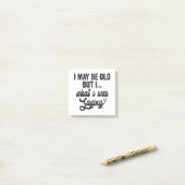 私は年を取ったかもしれないが、私はことわざギフトだっおもしろいた ポストイット (デスク上)