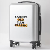 私は年を取っていないクラシック シール (スーツケース)