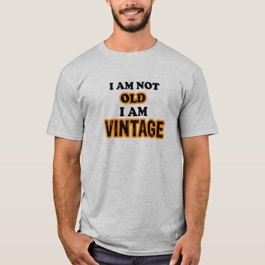 私は年を取っていないヴィンテージ Tシャツ (正面)