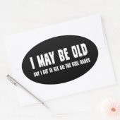 私は年を取っているかもしれないが…シール 楕円形シール (封筒)