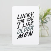 私は年上の男性の誕生日ハンサムが好きのためにあなたのために幸運 シーズンカード (スタンド正面)