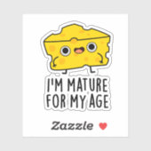 私は年老いたチーズパンでおもしろい大人になる シール (シート)