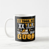 私は年齢カスタムの誕生日ギフトおもしろいを取った コーヒーマグカップ (左)