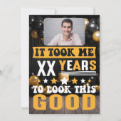 私は年齢カスタムの誕生日ギフトおもしろいを取った 招待状 (正面)